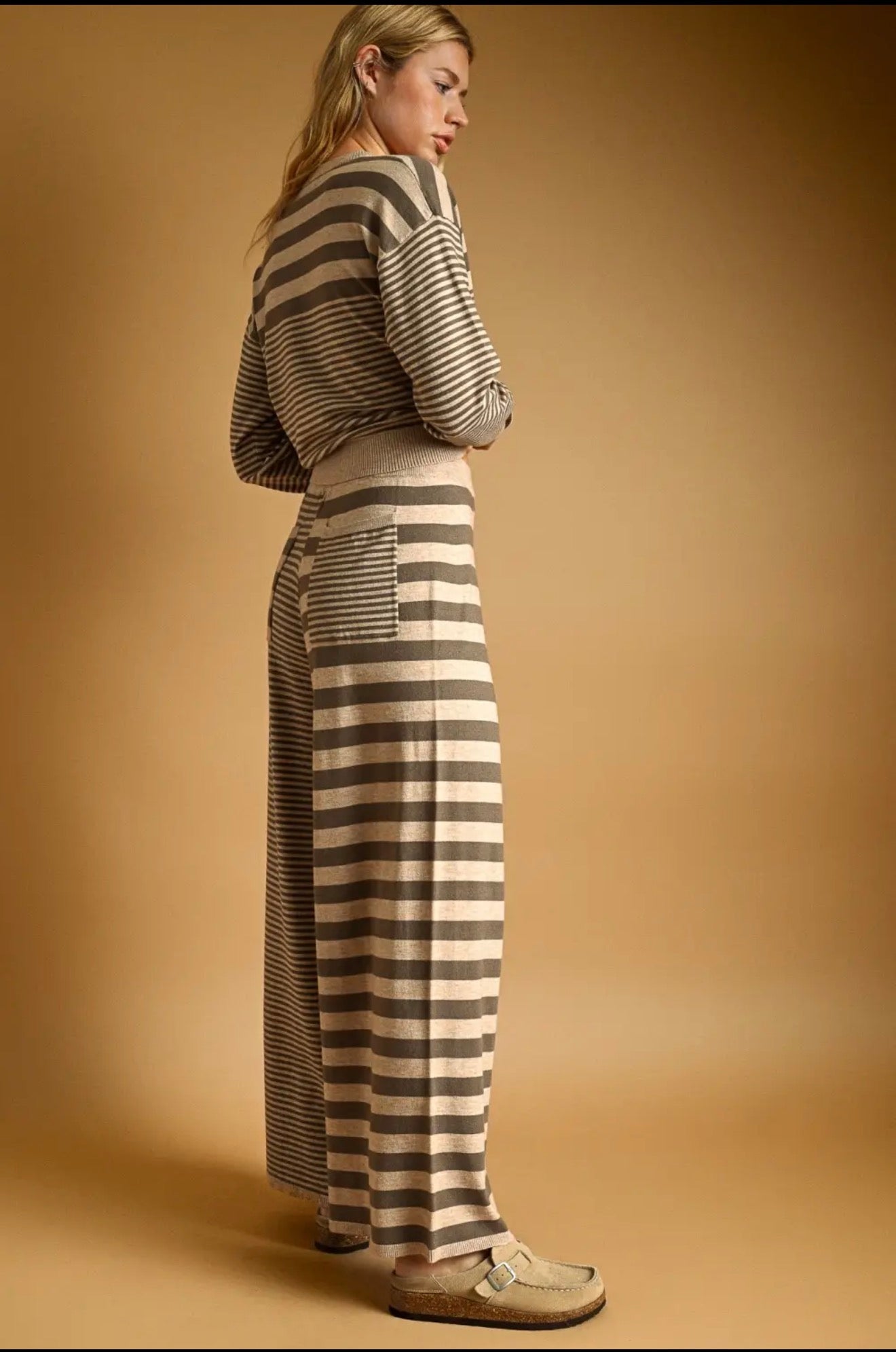 Multi Stripe Pattern Lounge Pants