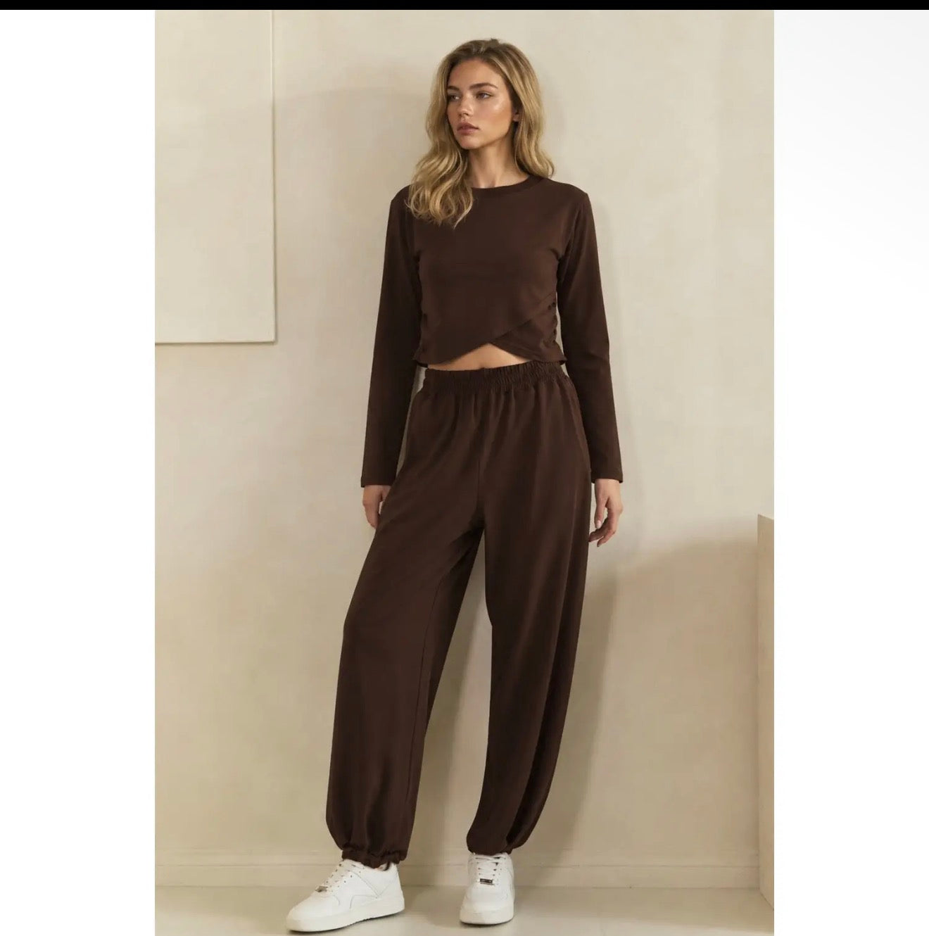 Brown Cozy Joggers