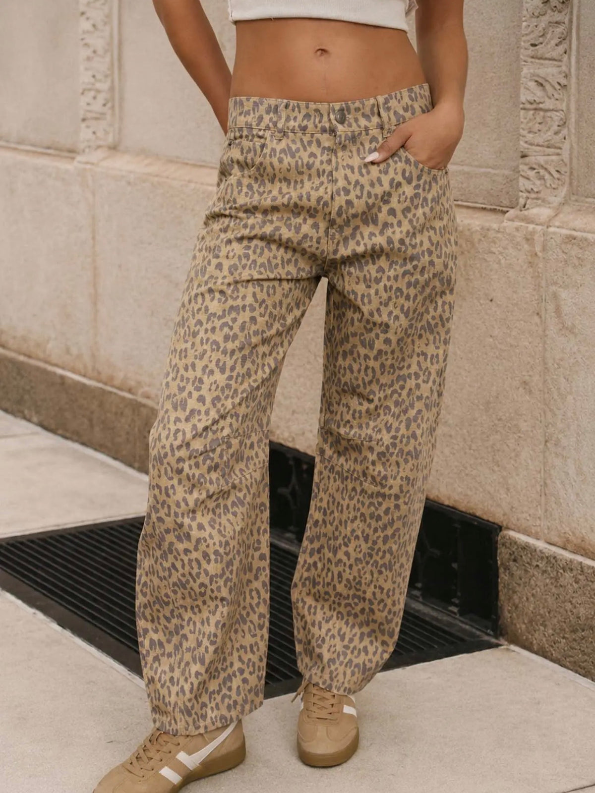 Leopard Print Jeans