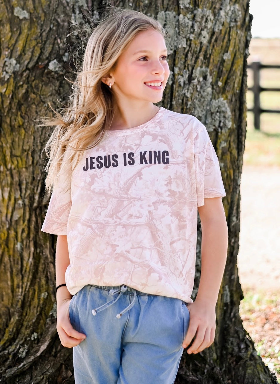 Jesus Is King Camo Tee