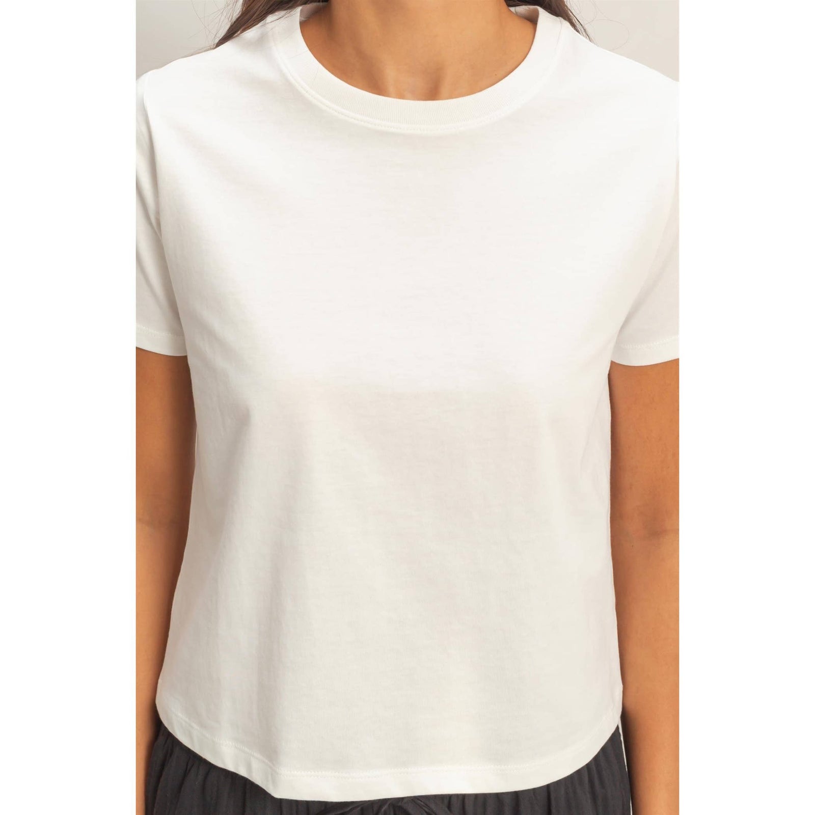 White Crew Neck