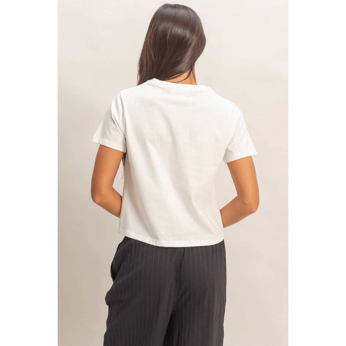 White Crew Neck