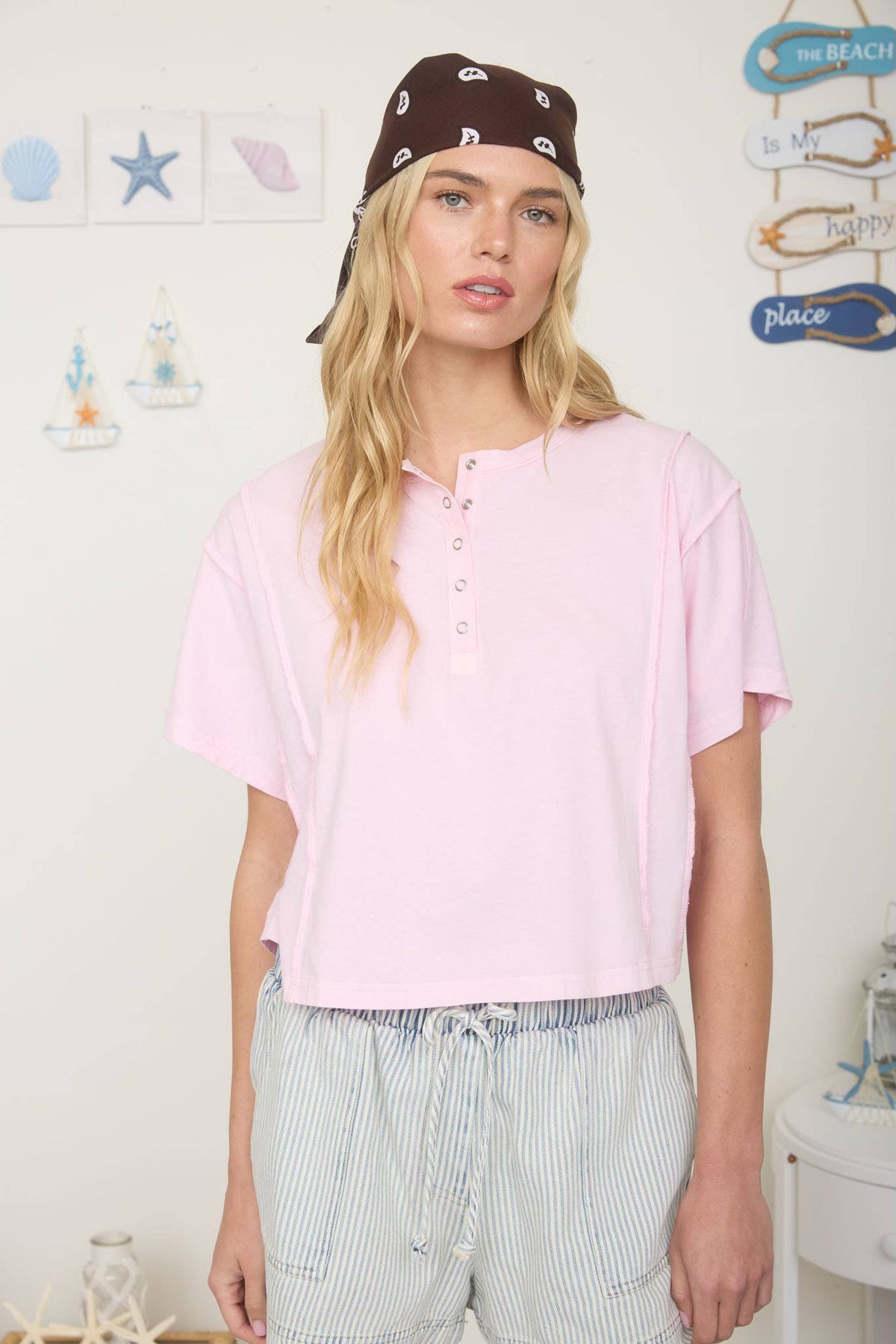 Light Pink Button Shirt
