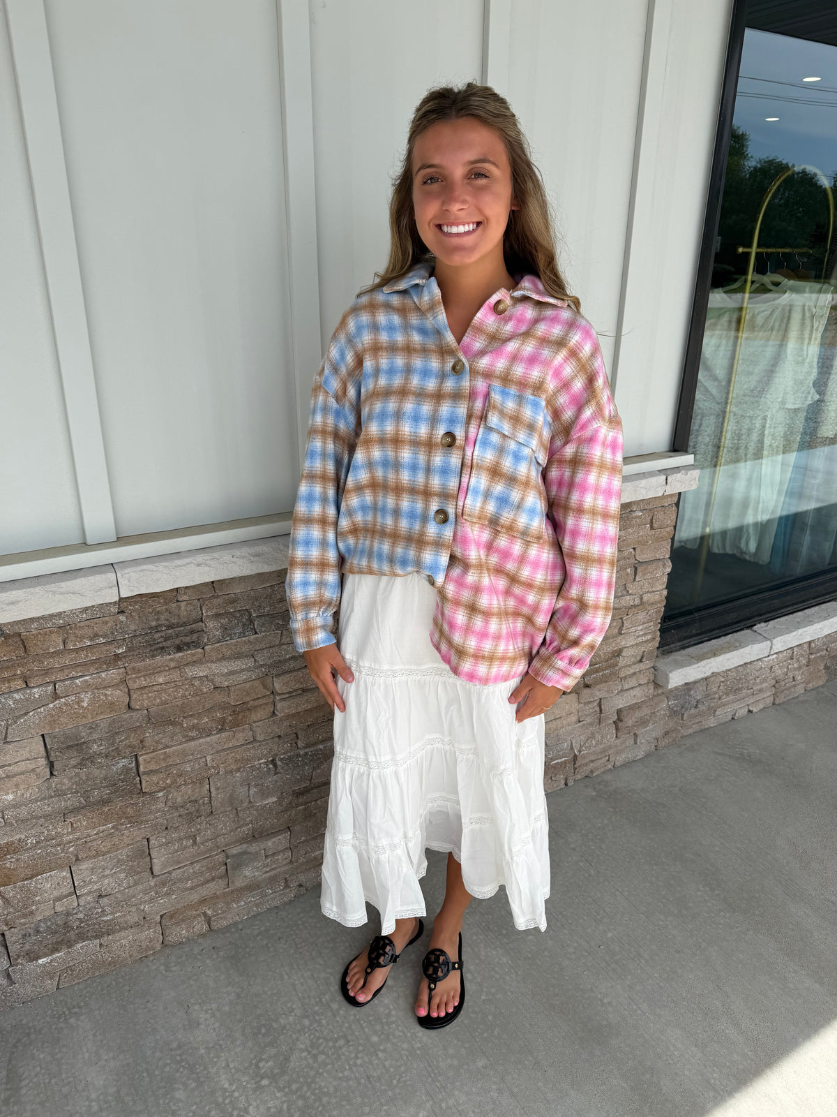 Fleece Flannel Button Up