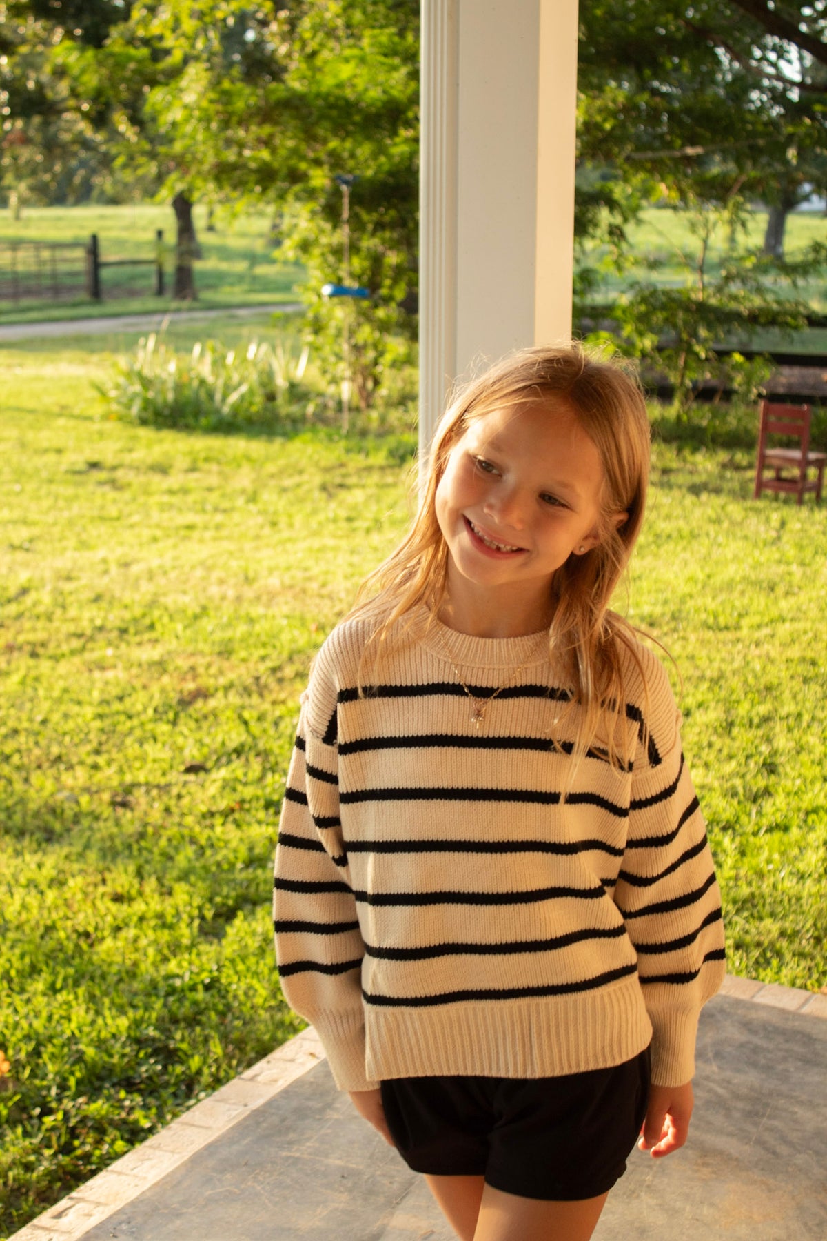 Girls Striped Sweater