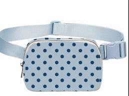 Blue Polka Dot Crossbody Bag