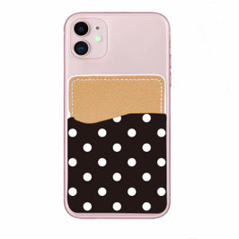 Black Polka Dot Phone Pocket