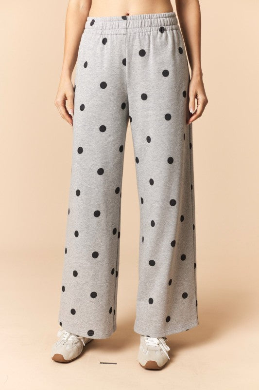 Polka Dot Wide Leg Pants