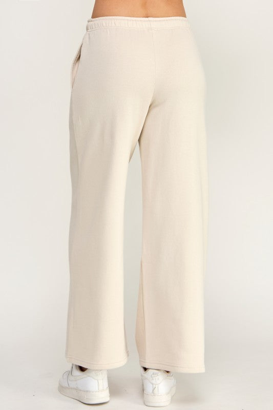 Oversized Mid Rise Sweatpants beige