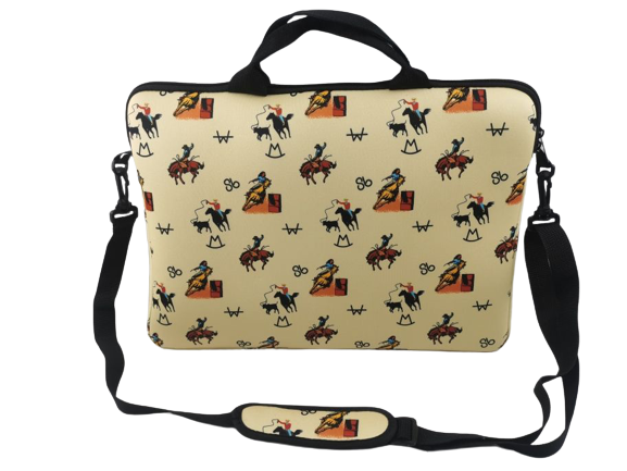 Vintage Cowboy Laptop Shoulder Bag