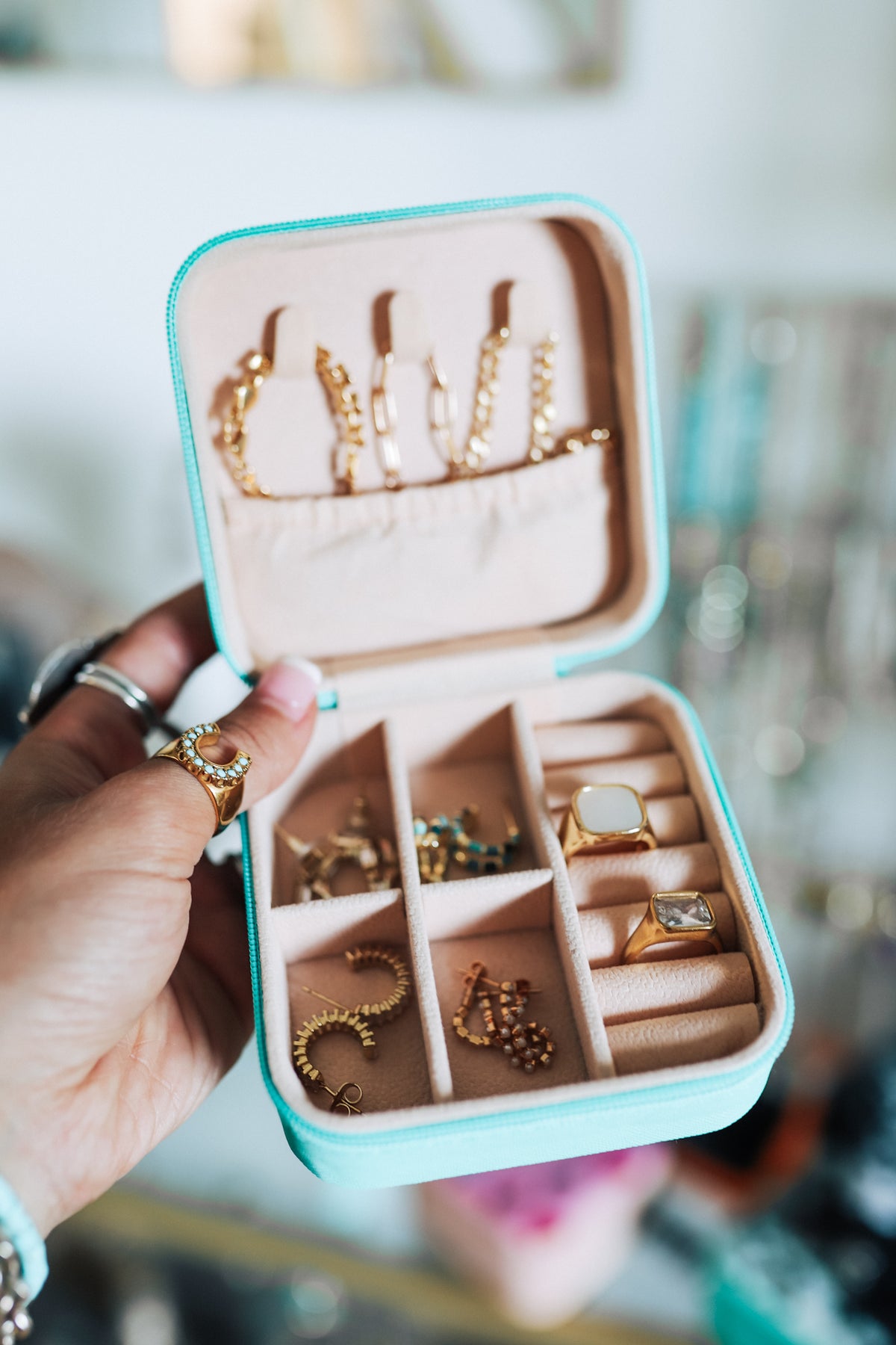 Aztec Square Jewelry Case