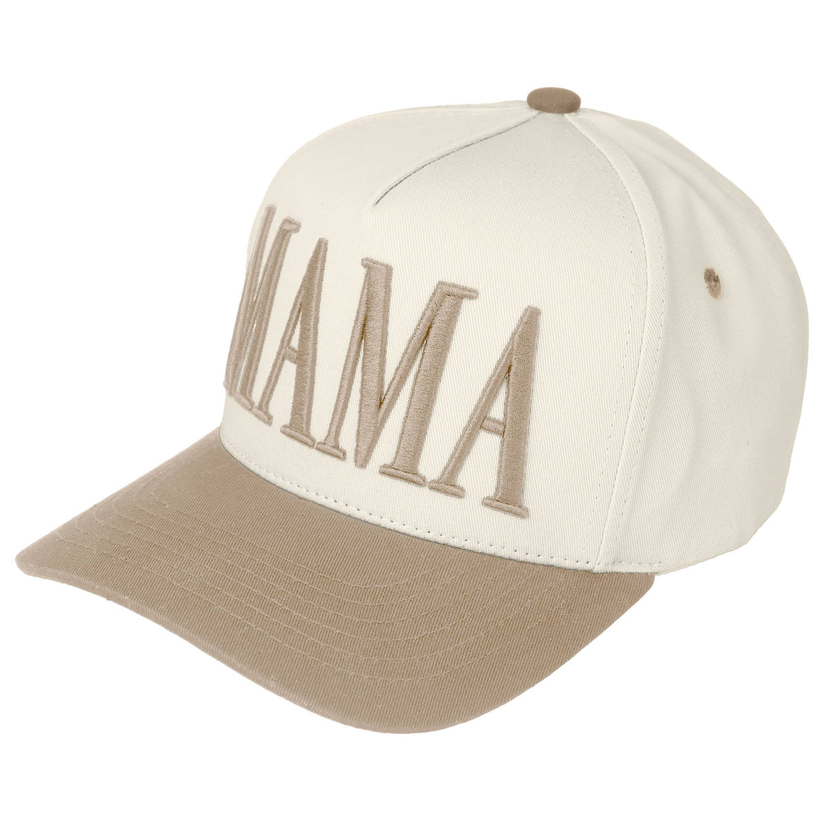 C.C MAMA Letter embroidered Snapback Trucker Hat: Navy
