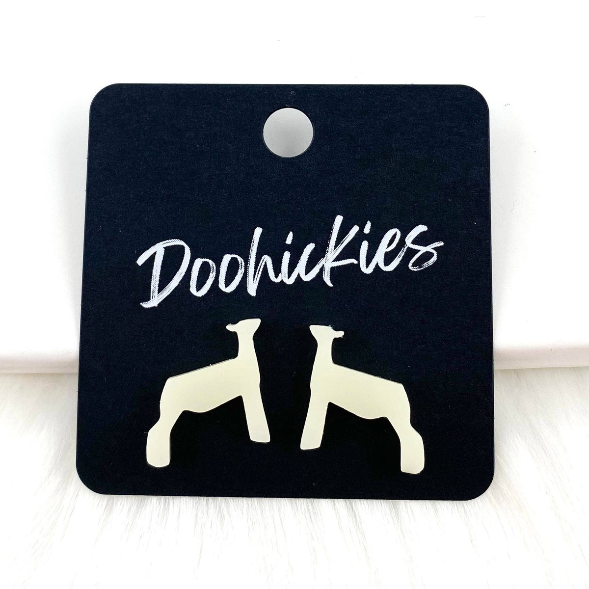 Show Animal Studs - Western Earrings: Pink Glitter Pigs