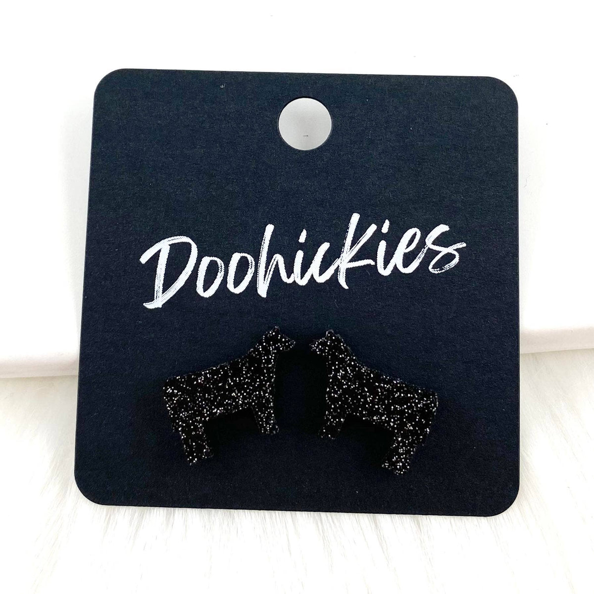 Show Animal Studs - Western Earrings: Pink Glitter Pigs