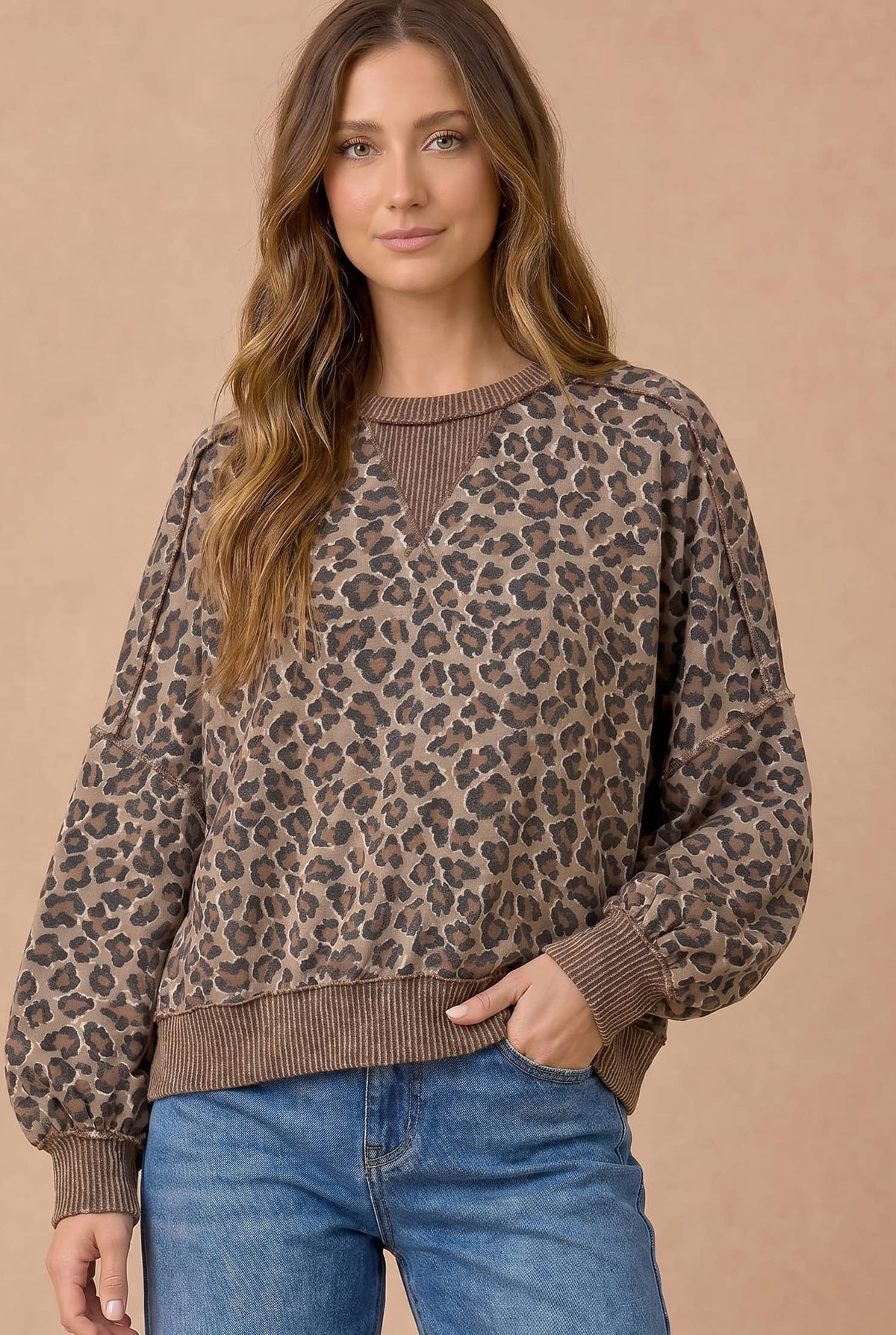 Leopard Print Pullover