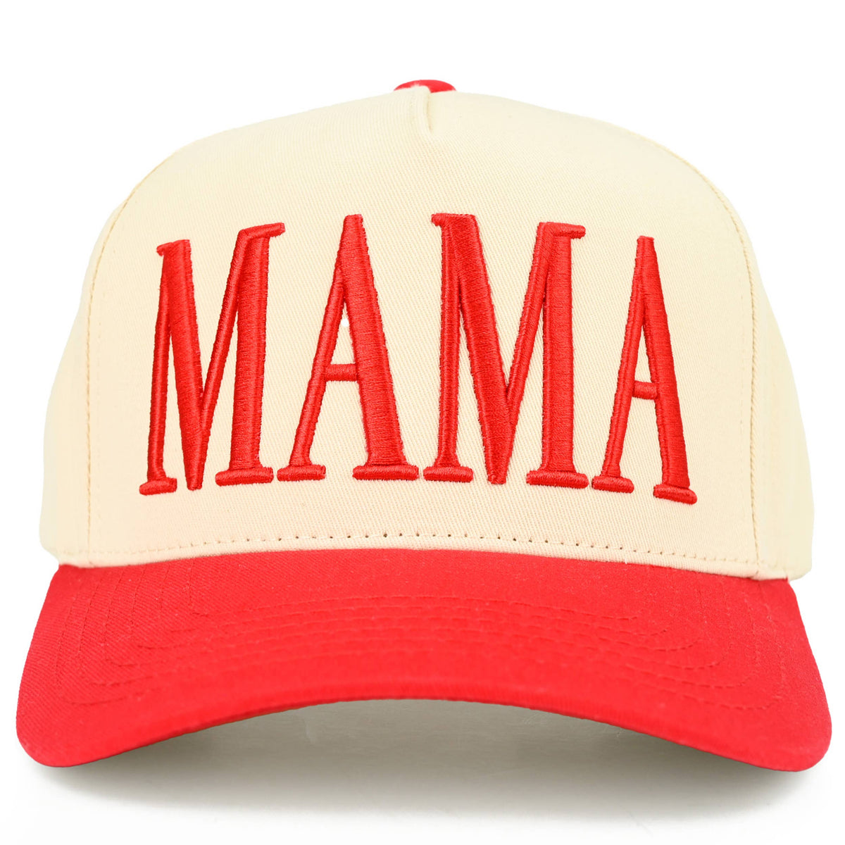 C.C MAMA Letter embroidered Snapback Trucker Hat: Navy