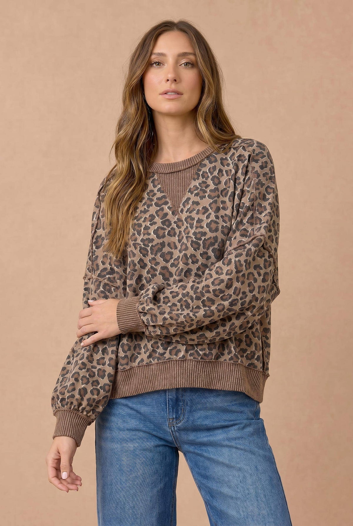 Leopard Print Pullover