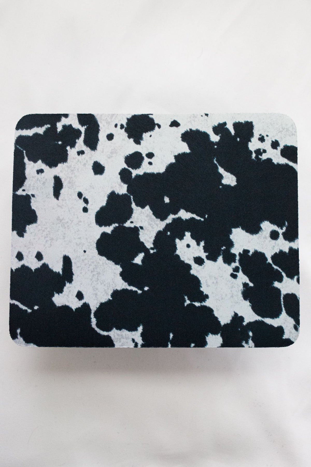 Black Cowhide Mouse Pad