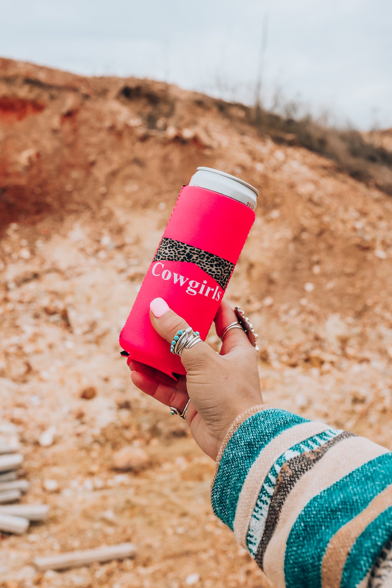 Pink Cowboys + Cowgirls Tall Coozie 2-Pack