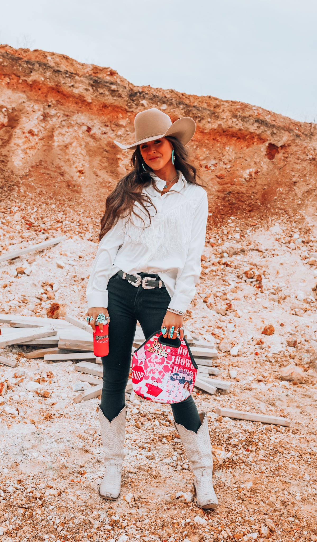 Pink Cowboys + Cowgirls Tall Coozie 2-Pack