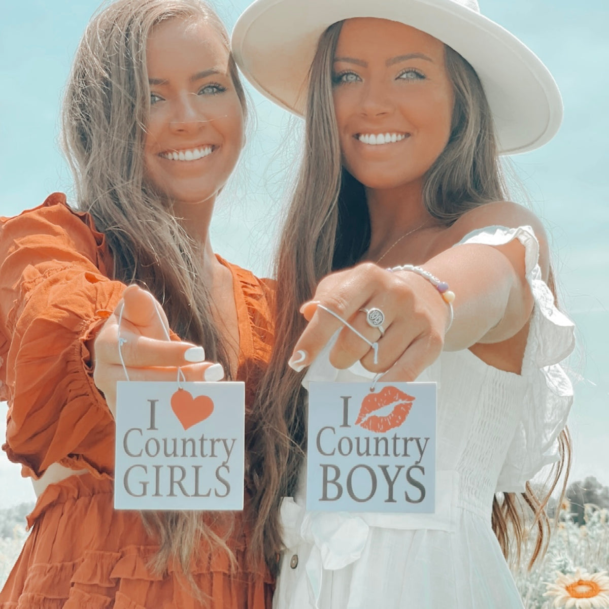 I Love Country Boys Air Freshener Single